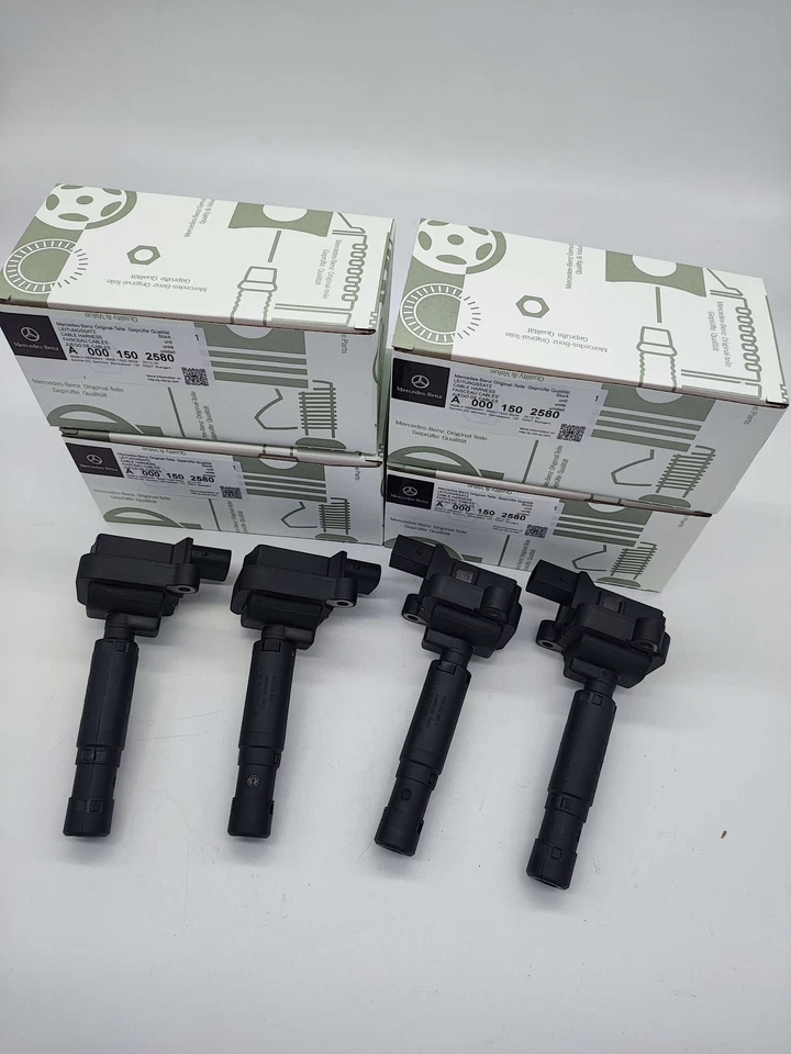 A0001502580 4x Ignition Coils for Mercedes-Benz C-Class E-Class SLK200 CLK - Image 3 of 4