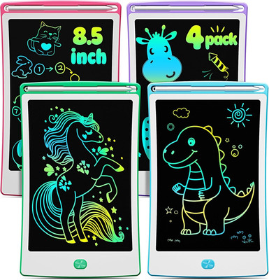 4 Pack LCD Writing Tablet, 8.5 Inch Colorful Toddlers Drawing Tablet for Kids, C