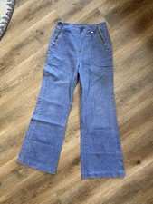 Women s Vintage 70s Era Bell Bottom Flare Jeans 28 High Waist