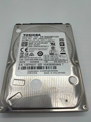 Toshiba MQ02ABD100H 1 TB 2.5'' SATA III Hybrid SSHD Drive