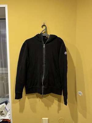 MONCLER MAGLIA CARDIGAN L ジップアップパーカー Moncler Maglia Cardigan hoodie full zip Black Men Size M | eBay