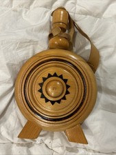 Cantimplora de madera vintage para agua/vino hecha en Eslovaquia