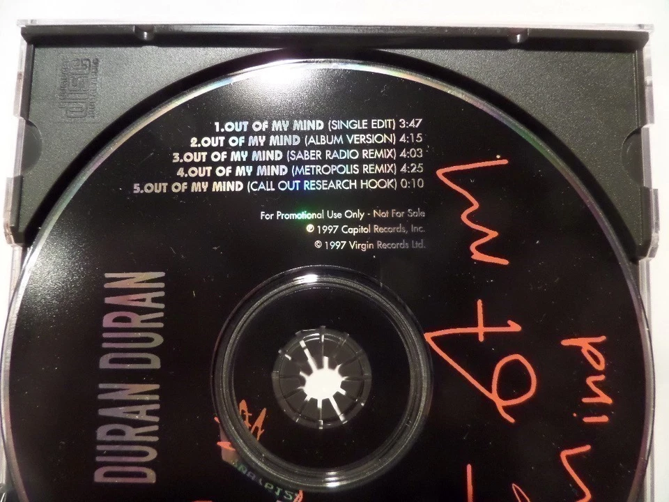 DURAN DURAN - Out of my Mind 5 Track USA CD PROMO ONLY Cap / Virgin DPRO 12236 - Image 4 of 4