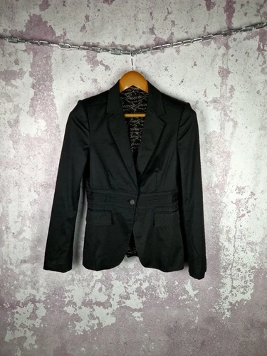 Vintage Gucci Blazer Donna Lusso Y2K Nero Manica Lunga Italia Classico Taglia 40
