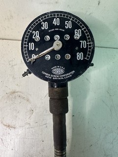 Vintage Early corbin screw corporation speedometer