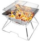 Foldable Stainless Steel BBQ Grill for Backpacking