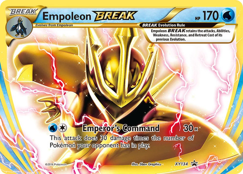 Pokemon Empoleon BREAK XY: Black Star Promos XY134 Holofoil MP XY Promos Promo
