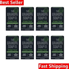 Pine Tar Bar Soap for Men- Made With Pine Tar Oil, 3 in 1 Cleanser Deodorizer...
