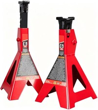 Jack Boss T46202 Steel Jack Stands 6 Ton 12000 Lb Capacity Red 1 Pair