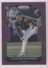 2021 Panini Prizm Purple Prizm Daulton Jefferies #95 qp4