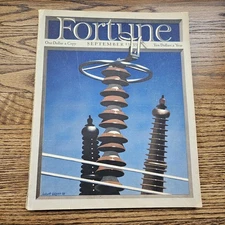 Vtg FORTUNE Magazine September 1939 | PG&E Vatican Chemo Wesson - Herbert Bayer