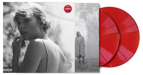 TAYLOR SWIFT - Folklore Target Exclusive Red Vinyl 2LP. New and Sealed.