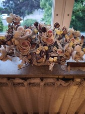 Blumen Topf aus  Muscheln  in Korallen Topf