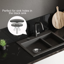 2 Pieces 2" Kitchen Sink Hole Cover Faucet Hole Cover Kitchen Sink Tap Hole P...