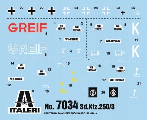 Italeri 7034 - 1:72 Sd.Kfz. 250/3 - Picture 6 of 6