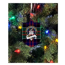 MacEachern Family Crest Christmas Ornament Single-Sided Metal