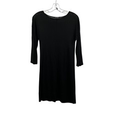 Banana Republic Womens Sheath Dress 3/4 Sleeve Black Size Small