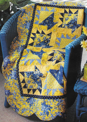 Blue Bouquet Quilt quilting pattern instructions