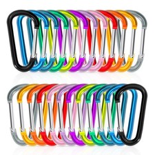 Carabiner Clips 24pcs, Spring Hook Keychain, ...
