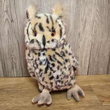 Dowman Soft Touch Soft Toy Cuddly Plush Brown Spotted Owl Stuffed Animal 11" 