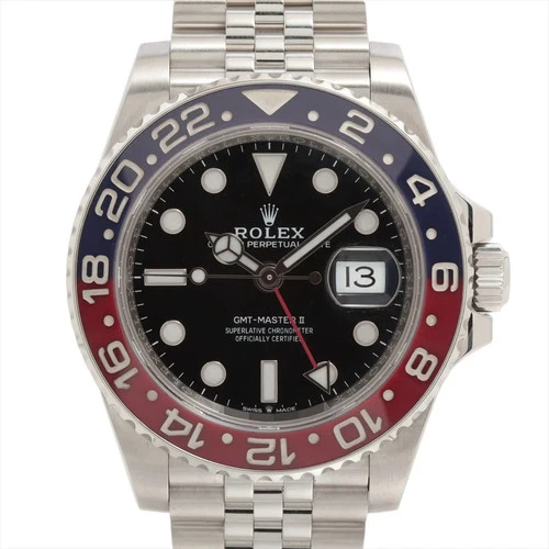 Rolex GMT Master II 126710BLRO SS SS AT black dial jubilee bracelet