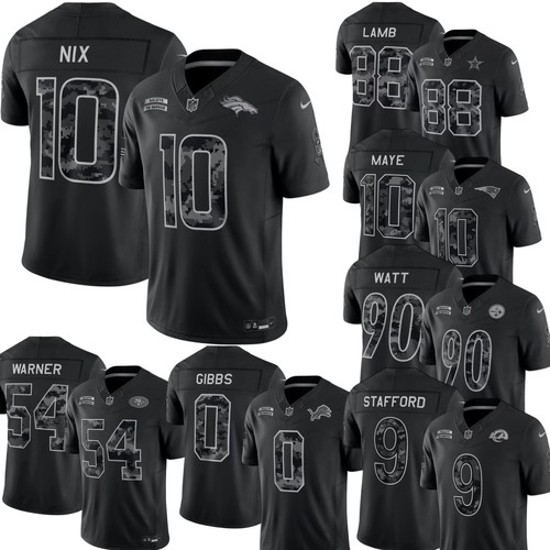 2026 Men's Salute to Service Black Limited Stitched Jersey All Teams Size S-3XL