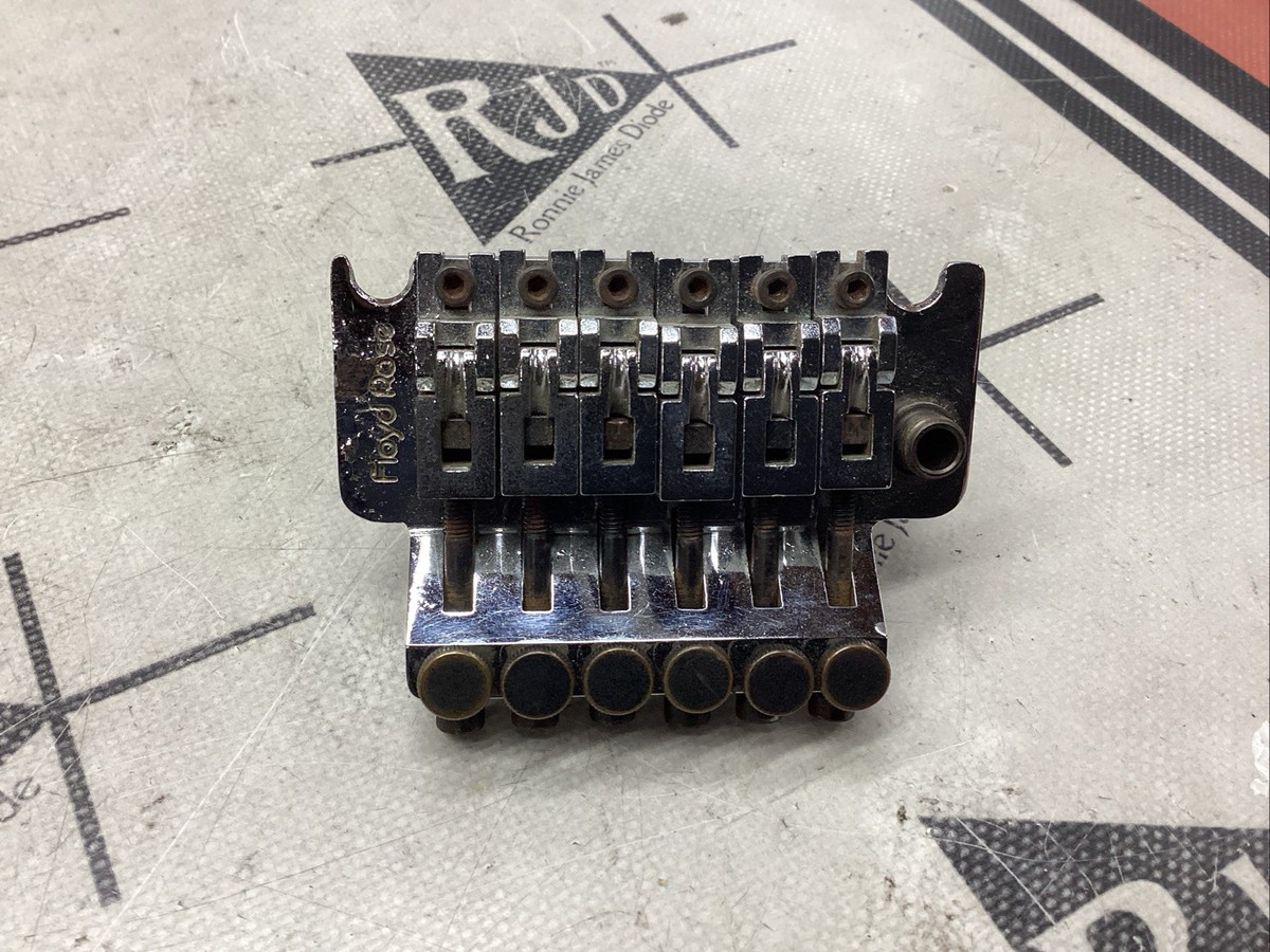1984 Original Floyd Rose Tremolo Bridge Chrome Germany 42mm Early