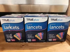 TRUEplus Universal Twist Top 33 Gauge Lancets 6 x 100pack - 600