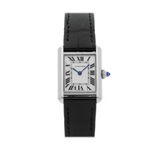 Cartier Tank Must de Cartier Small Model Steel Quartz Strap Watch WSTA0135