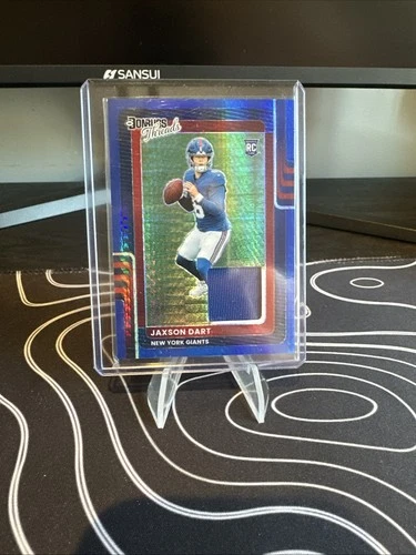 2025 Donruss Optic Jaxson Dart Blue Hyper (RAW)