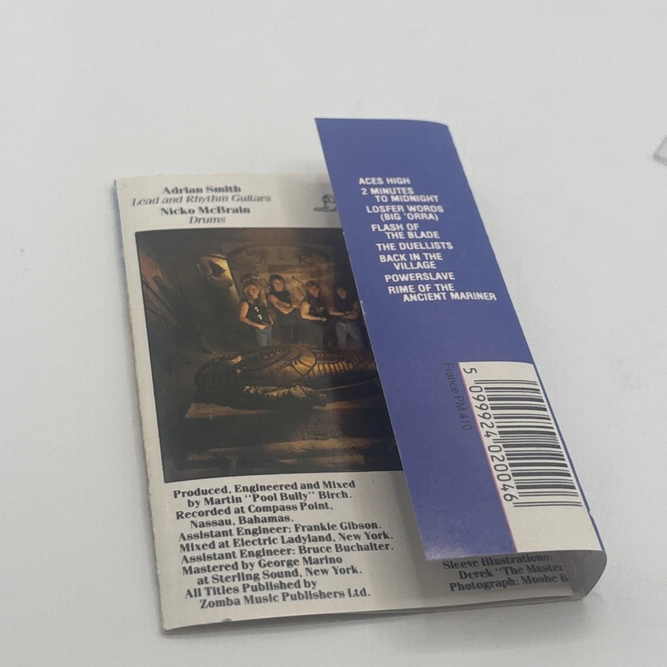IRON MAIDEN Powerslave Cassette Tape - Bild 4 von 4