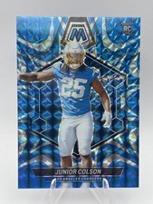 2024 Panini Mosaic - Rookies Junior Colson #361 Reactive Blue Mosaic Prizm (RC)