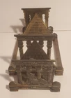 EGYPTIAN REVIVAL ART DECO CAST BOOKENDS BOOK HOLDER SHELF PYRAMID SPHINX JUDD?