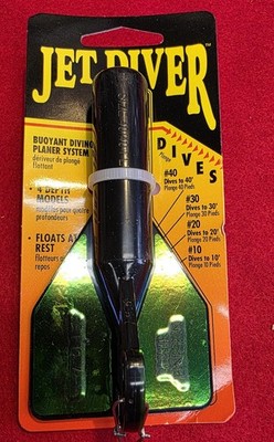 Luhr-Jensen 40' Jet Diver Black Moonjelly  #5540-040-2500 , 4.5''