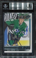ROOPE HINTZ signed auto 2018-19 UD YOUNG GUNS ROOKIE CARD RC YG BECKETT BAS