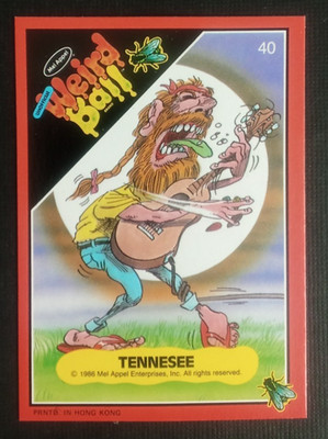 1986 Mel Appel Weird Ball Card Tennesee #40
