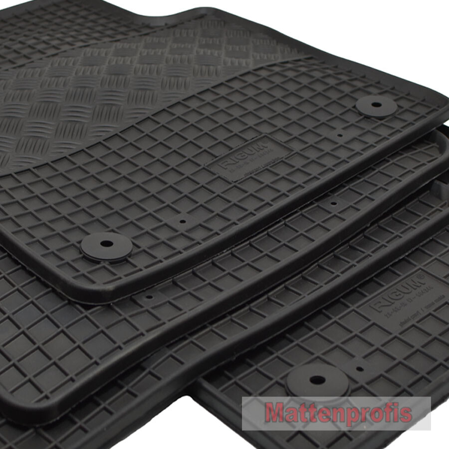 TEXER Gummimatten 4-teilig Für Seat Arona Ab 2017 - Schwarz Mit Befestigungssystem