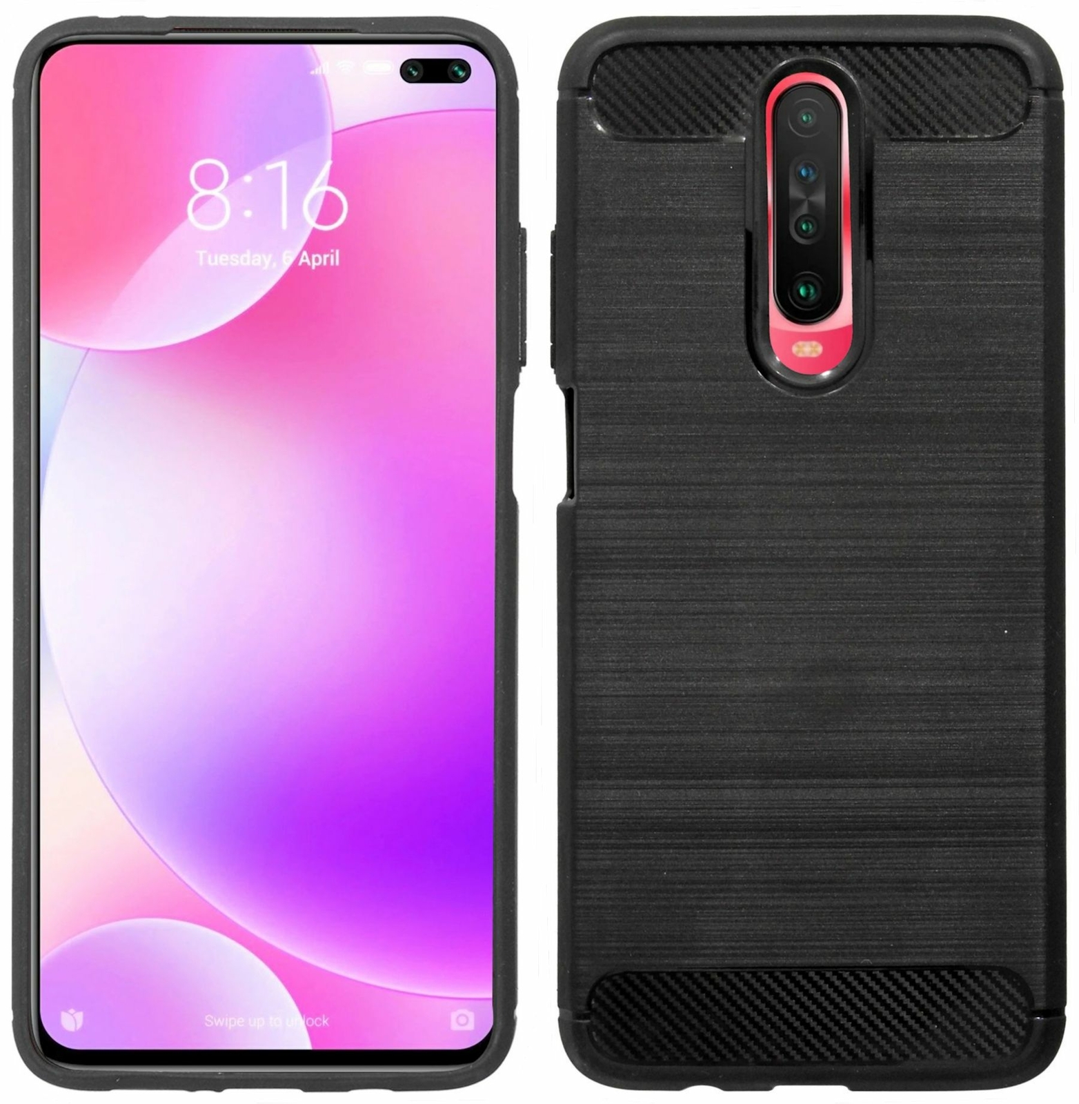 Чехол Xiaomi Poco X2 / Schale Handyhülle Silikonschutz Gel Zubehör Schutz из карбона