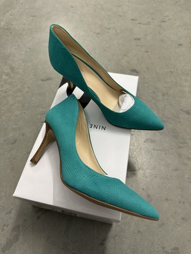 NIB Nine West SHOWME Women’s Heels Jung Jade Size 6.5M - Picture 2 of 8