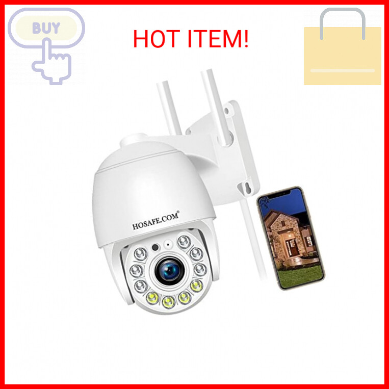 Hosafe 2K 4MP Outdoor Security Camera with WiFi Home Surveillance System-image