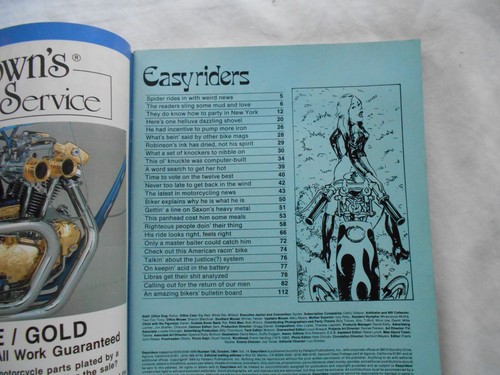 EASYRIDERS Magazine-OCTOBER 1984 - Picture 2 of 2