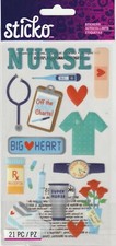Sticko flat stickers REGISTERED NURSE Medical theme 96262 FAST FREE ship