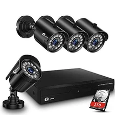 XVIM 8CH 1080P Security Camera System Home Security Outdoor 1TB Hard Drive Pre-I