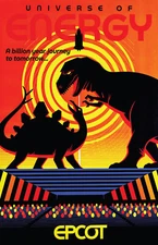 EPCOT Universe of Energy Retro Attraction Poster Print 11x17 Disney