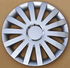 Wheel trims 15 inch Hub Caps to fit Fiat Punto,Stilo,Doblo + emblems 15"  