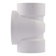 HOLDRITE Testrite 3 in. PVC Schedule 40 Hub Test Tee with Plug Fitting White