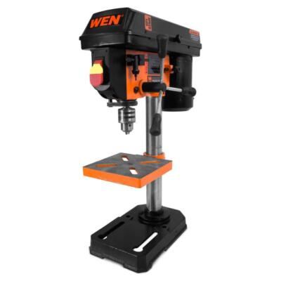 WEN Portable Benchtop Drill Press 9'' 2.3-Amp 5-Speed Lockout Power Switch Corded