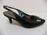 Karen Scott Shoe Gracelynn Slingback High Heel Pumps Black Faux Leather 8.5 M Karen Scott Shoe Gracelynn Slingback High Heel Pumps Black Faux Leather 8.5 M