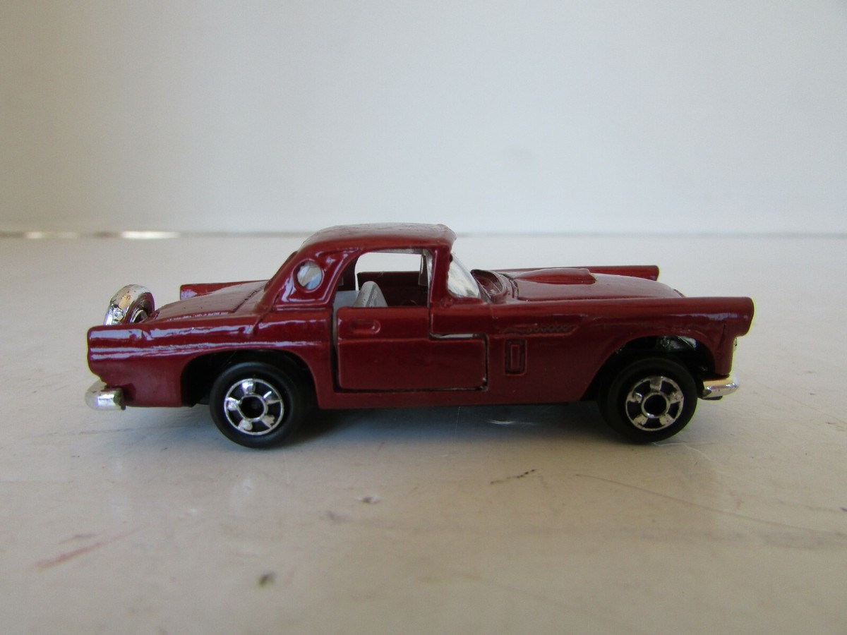ZYLMEX DIECAST CAR #356 1956 T BIRD MAROON MADE IN HONG KONG 1/64