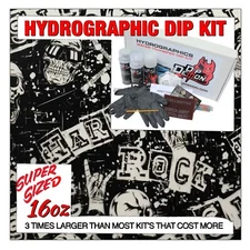 Hydrographic dip kit Rock & Roll Skulls hydro dip dipping 16oz